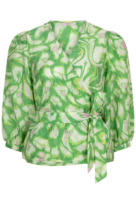 EsQualo blouse wrap floral treasure