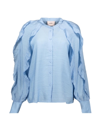 Freebird Blouse BLAKE WV STRUCTURE VIS 25 1 168 Ice blue