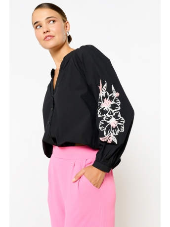 LolaLiza Blouse C NEON 05702625 BLACK/PINK