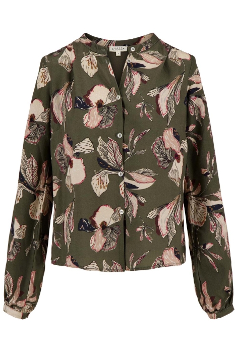 Zusss blouse met iris bloemen print