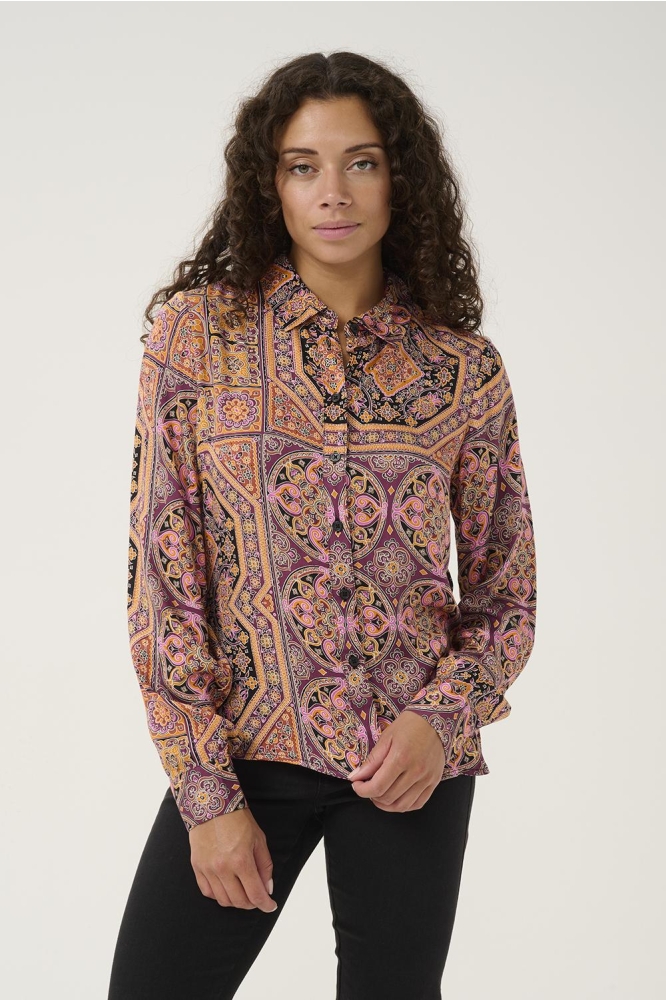 CUAGNA DITTEMARIE SHIRT 50110760 106096 ORANGE TILE