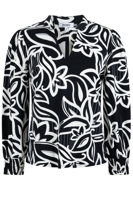 Zoso printed travel blouse