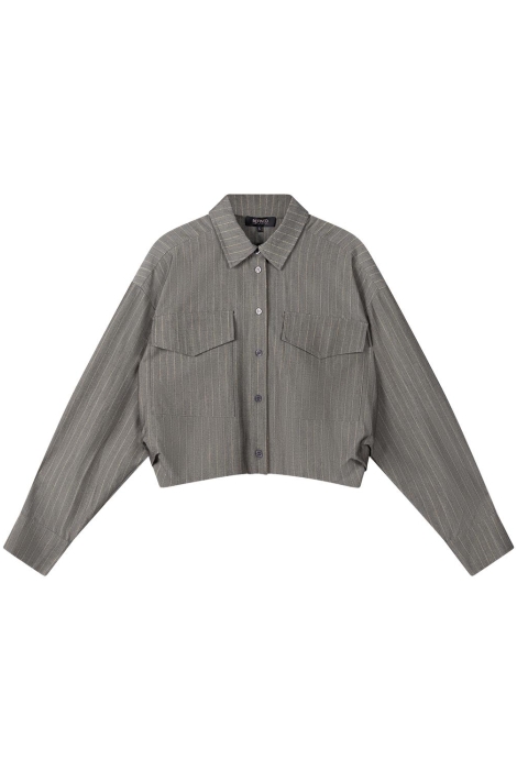 Refined Department ladies woven grey blouse