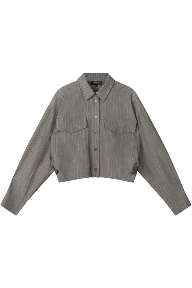 LYLOE LADIES WOVEN GREY BLOUSE R2408879470 997 LIGHT GREY