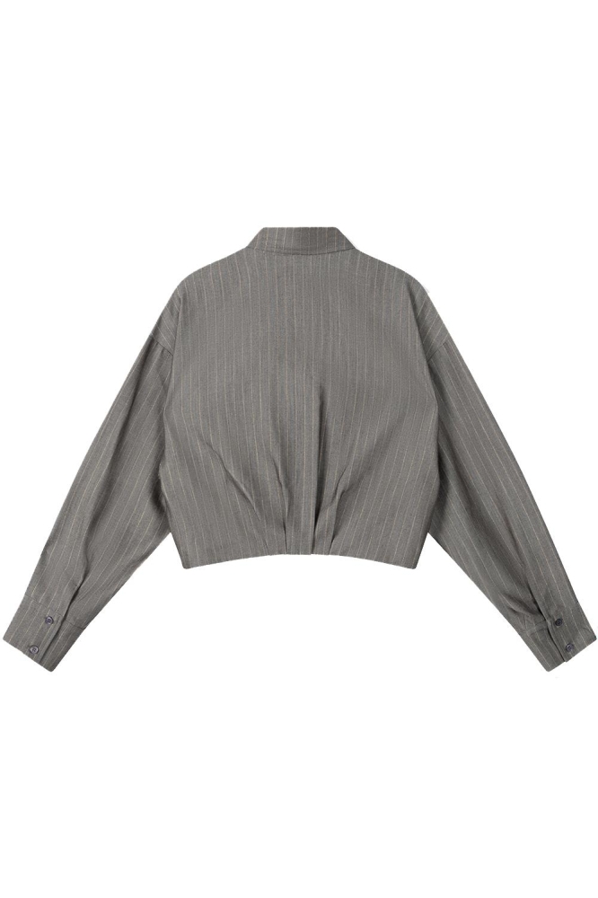 LYLOE LADIES WOVEN GREY BLOUSE R2408879470 997 LIGHT GREY