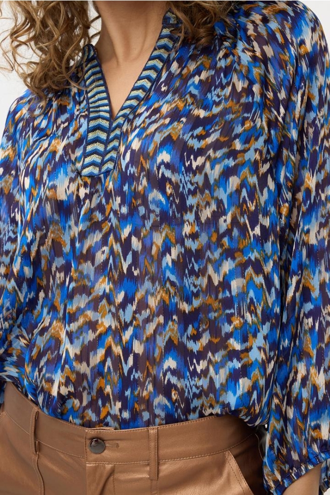 BLOUSE FANCY TAPE MYSTERY ESTATE F24 10524 999 print