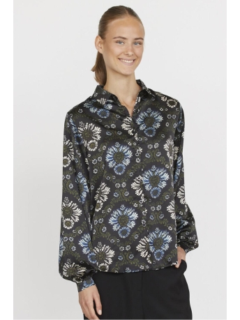 SisterS point Blouse GADA SH44 17952 BLACK PAISLEY