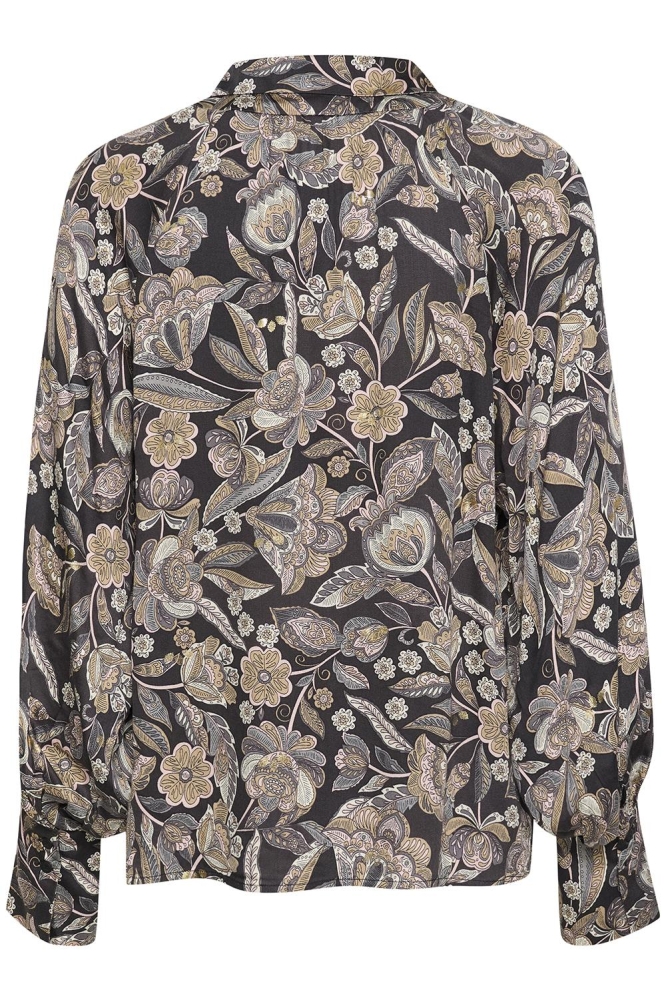 CUIBI DITTEMARIE LS BLOUSE 50110976 106337 Grey Flower