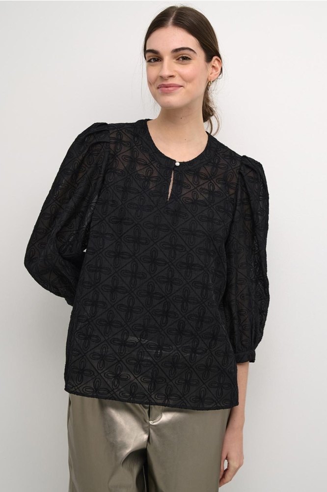 CUANNASOFIE BLOUSE 50111076 500012 Black