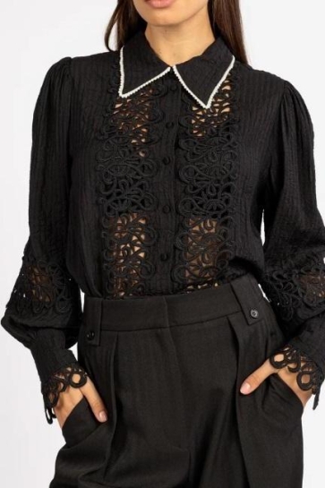 Aaiko Blouse LOEWY VIS 492 000900 BLACK