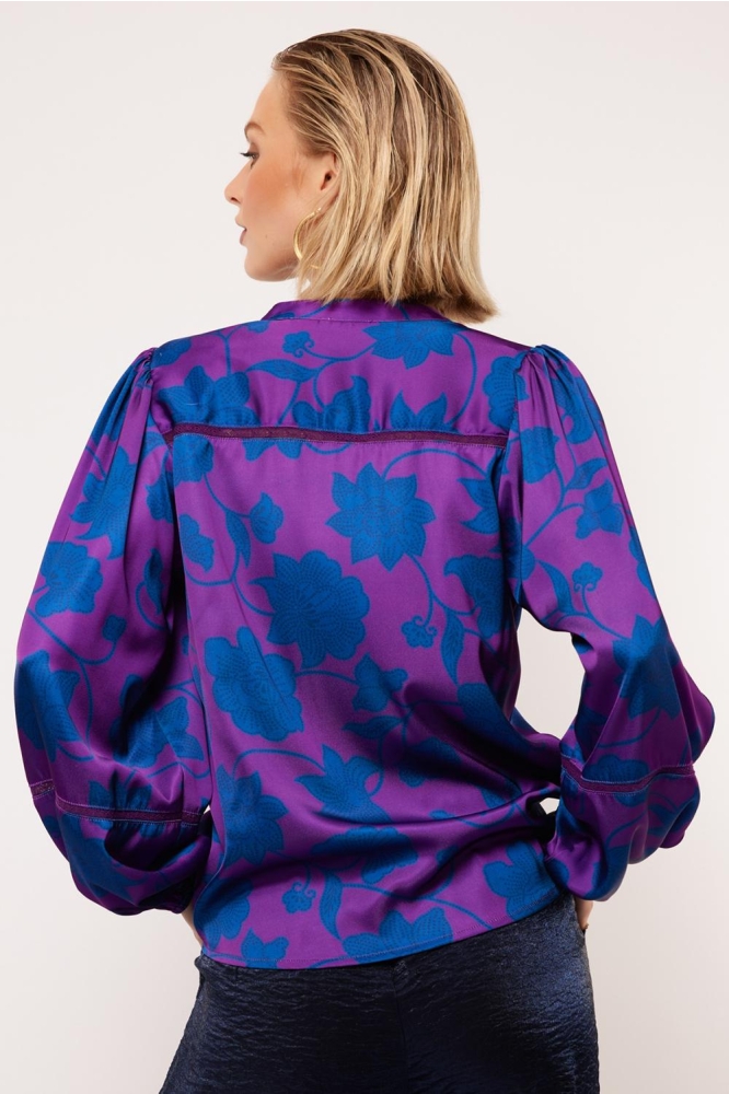 RORY BLOUSE 24WQF12 GRAPE PURPLE/BLUE QUARTZ