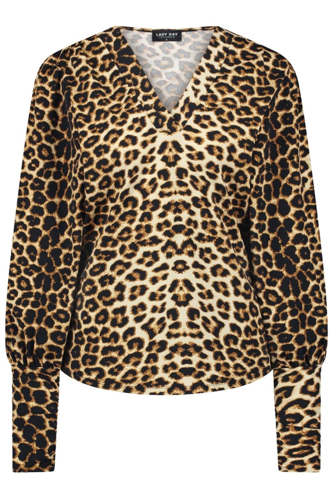 PHANTOM BLOUSE L46 398 2702 LEOPARD PRINT