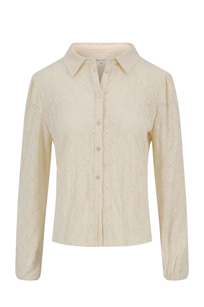 KANTEN BLOUSE 0304 079 0524 CREME