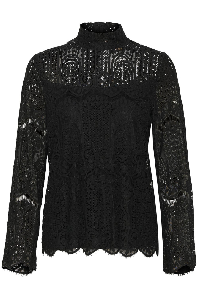 CUIMA LACE BLOUSE 50111223 500012 BLACK