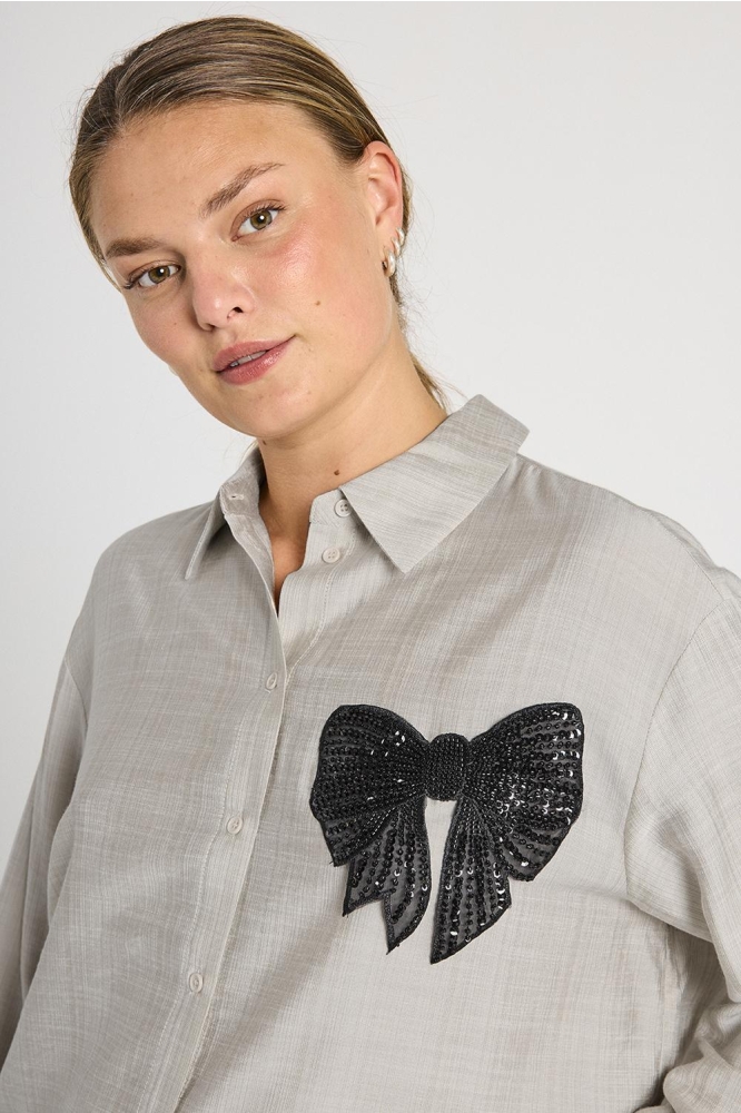 FQBOWY SHIRT 205561 MOONBEAM W BLACK