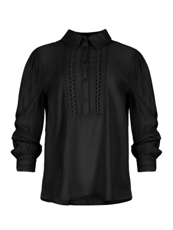 Maicazz Blouse LOTUS BLOUSE WI24 20 304 BLACK