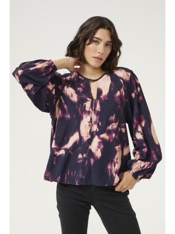 Kaffe Blouse KADUNORA BLOUSE 10509197 106600 PURPLE BLURRY GRAPHICS