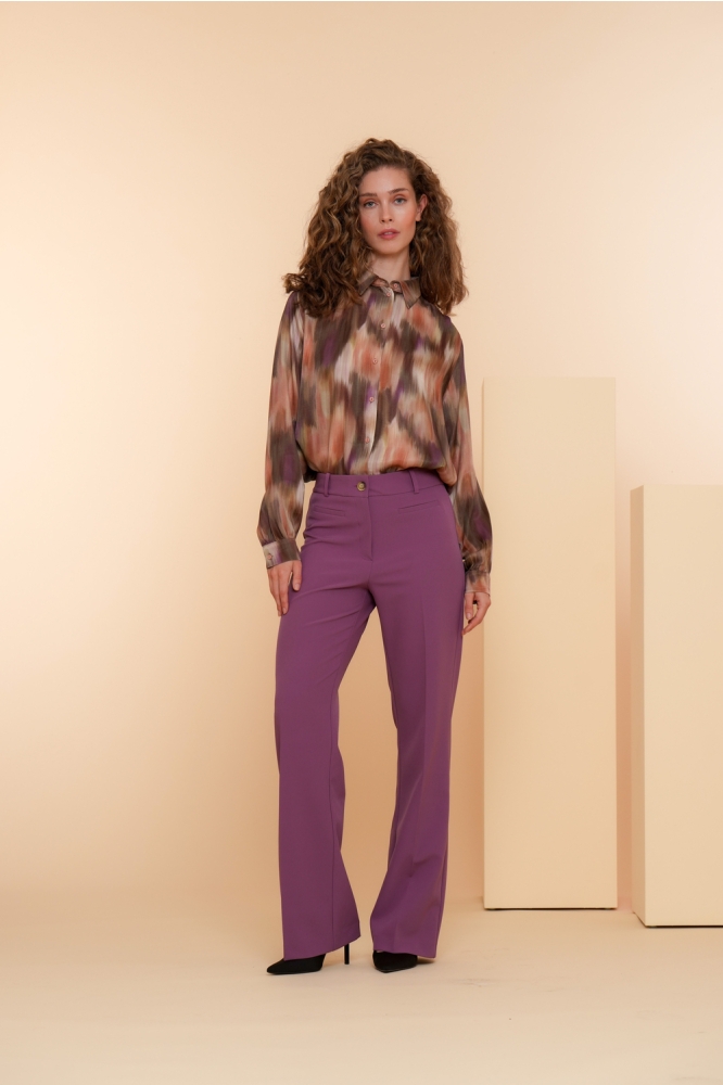 KLEURRIJKE BLOUSE 43668 20 330 mauve/sand