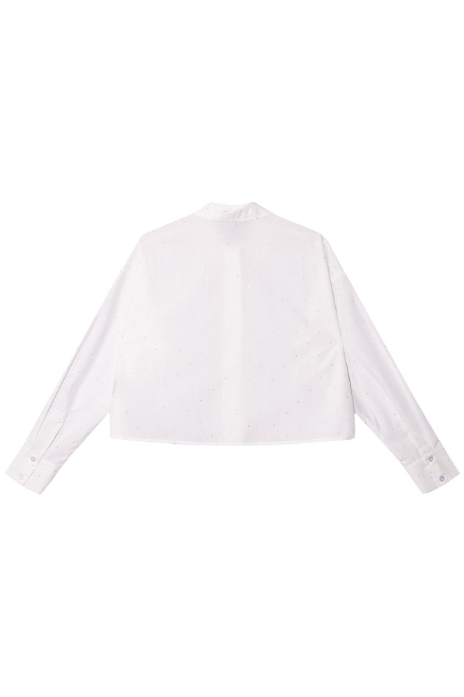 KNITTED CROPPED BLOUSE MARY R2411940615 002 OFF WHITE