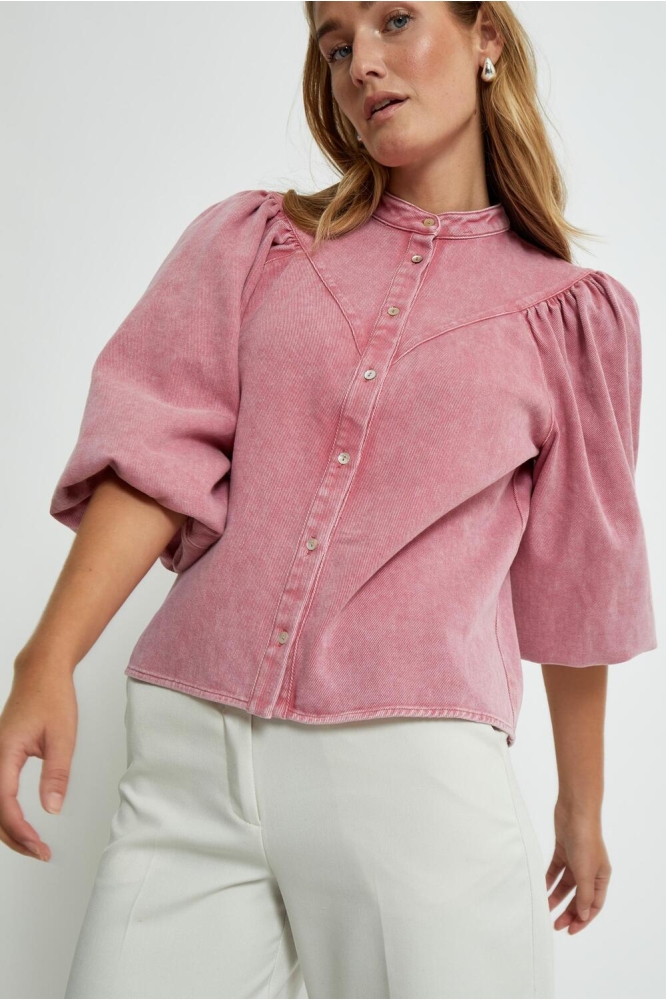 SOLENE DENIM SHIRT MI6486 4017 DESERT ROSE