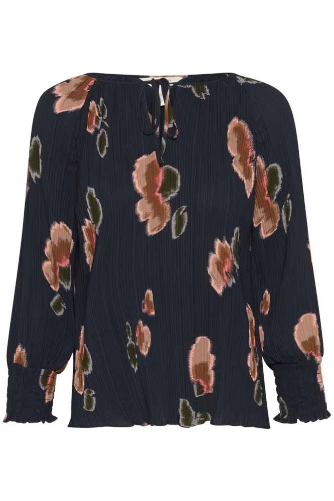 PRIYAPW BL 30309259 303394 DARK NAVY BLURRED FLOWER