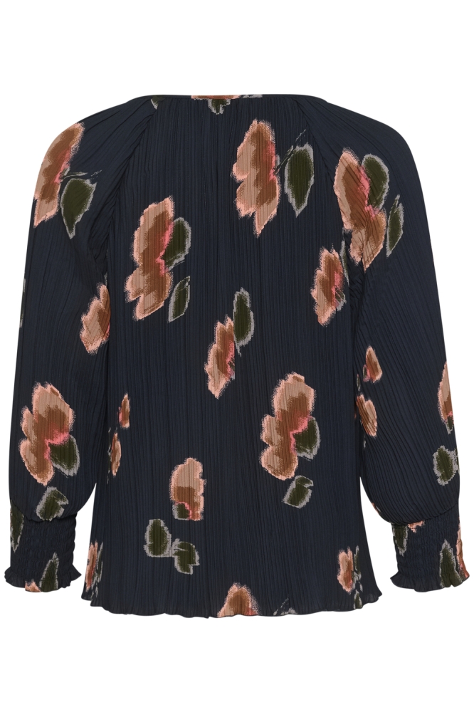 PRIYAPW BL 30309259 303394 DARK NAVY BLURRED FLOWER