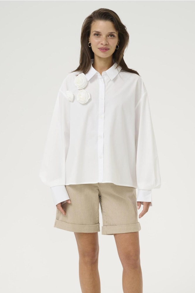 KAROSA SHIRT 10509739 110602 CHALK