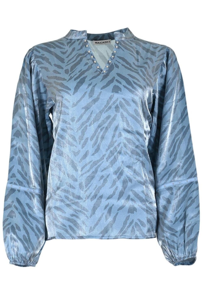 MEX BLOUSE SP25 20 007 TIGER BLUE