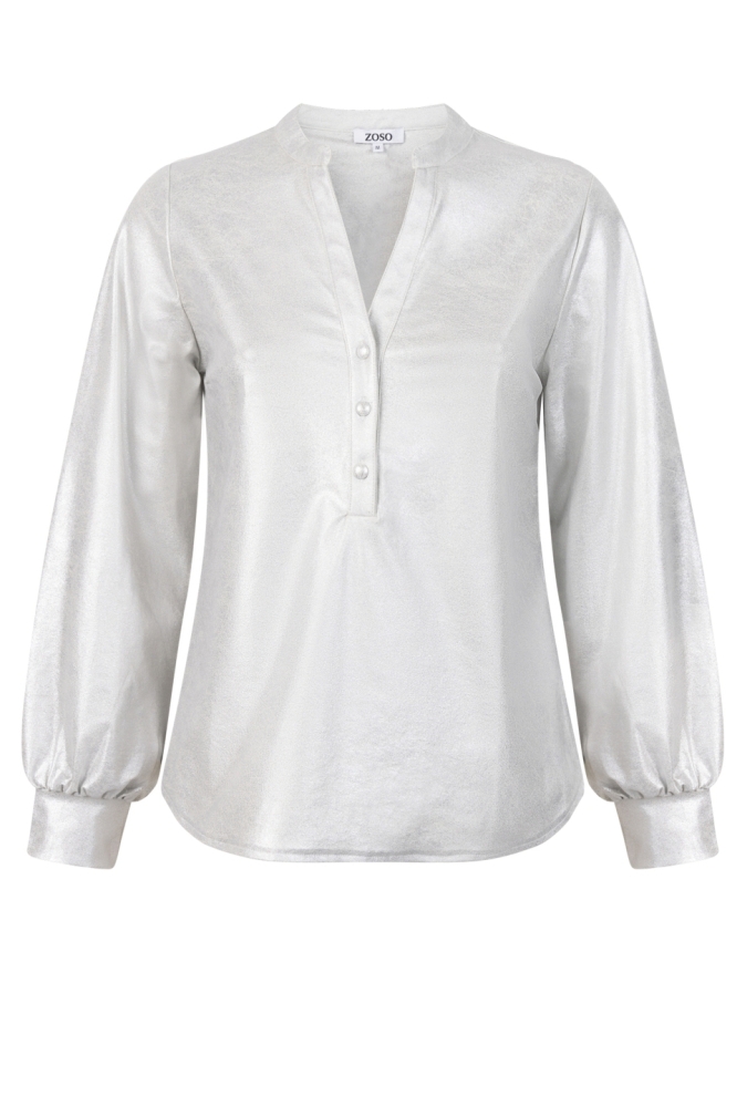 TRAVEL BLOUSES NORA 251 0200 SILVER