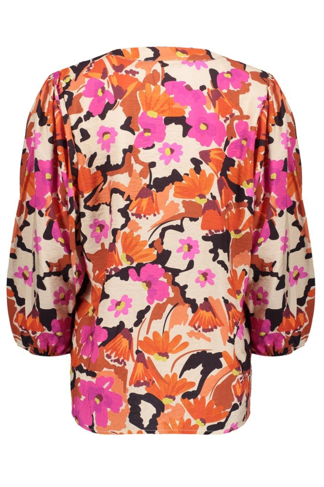 BLOEMEN BLOUSE 53221 20 CASSIS/ORANGE