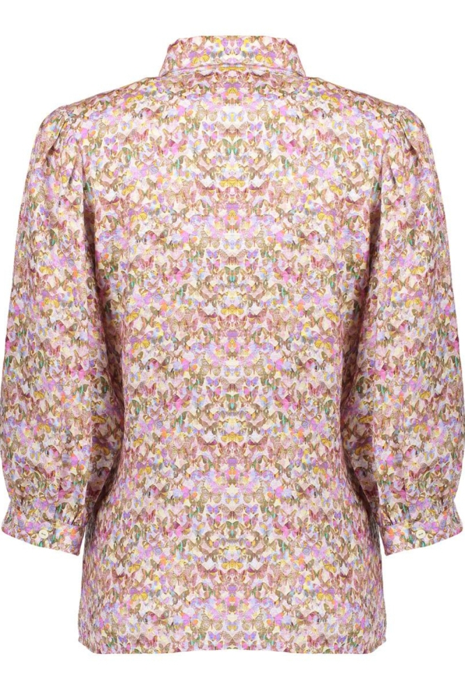 KLEURRIJKE BUTTERFLY BLOUSE 53266 20 Yellow/Lilac