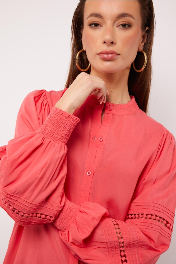 FREESIA BLOUSE 25ZZF13 227 SUNKISSED CORAL