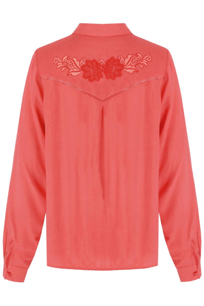 ADALYN BLOUSE 25ZQF07 227 SUNKISSED CORAL