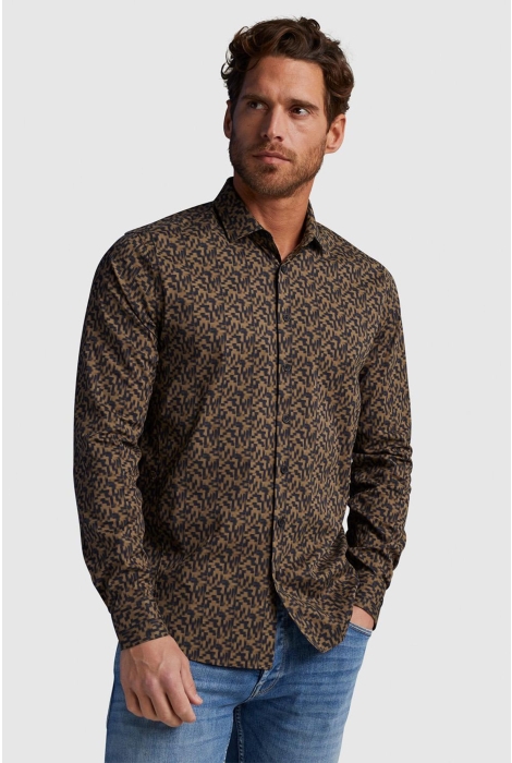 Cast Iron long sleeve shirt print on poplin