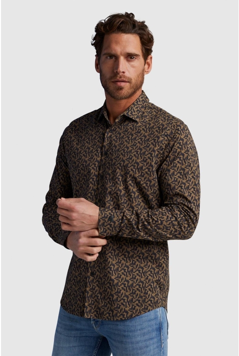 Cast Iron long sleeve shirt print on poplin