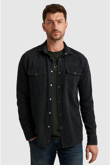 PME legend long sleeve shirt ind grey denim