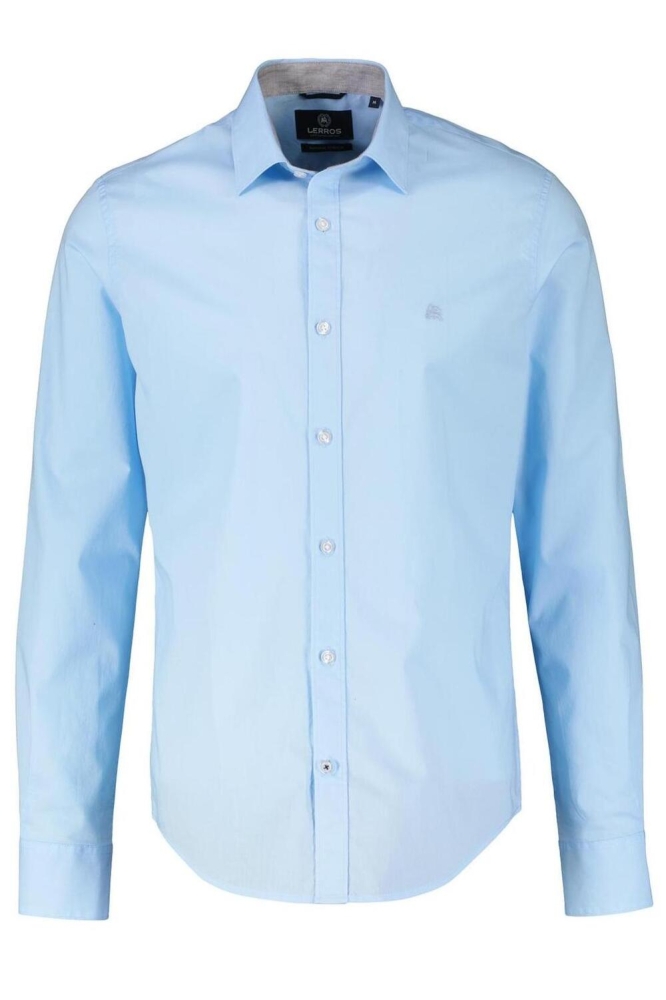 POPLIN OVERHEMD 2001050 402 Sky Blue