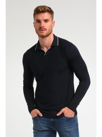 Gabbiano Polo GESTRUCTUREERDE POLO 234925 301 Navy