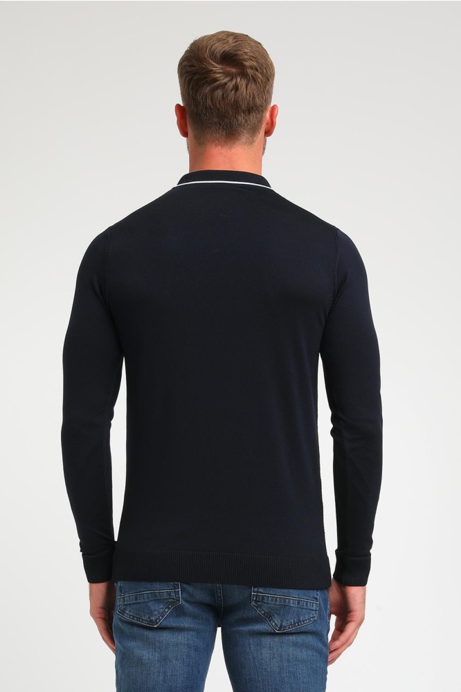 GESTRUCTUREERDE POLO 234925 301 Navy