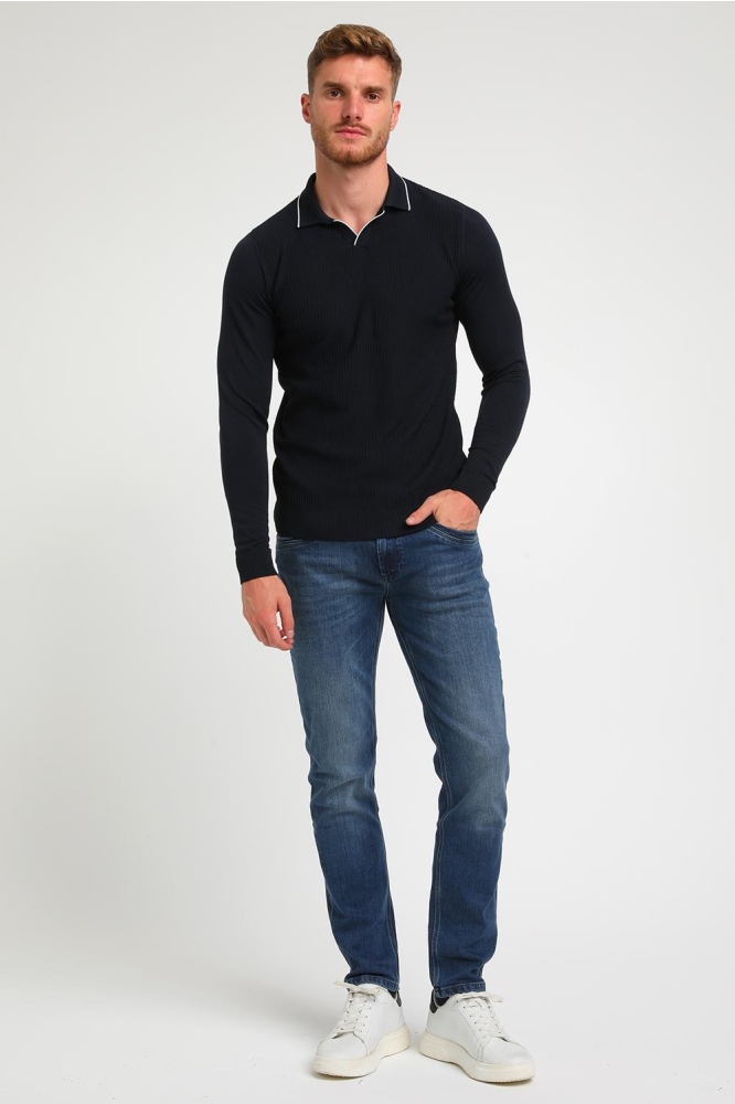 GESTRUCTUREERDE POLO 234925 301 Navy