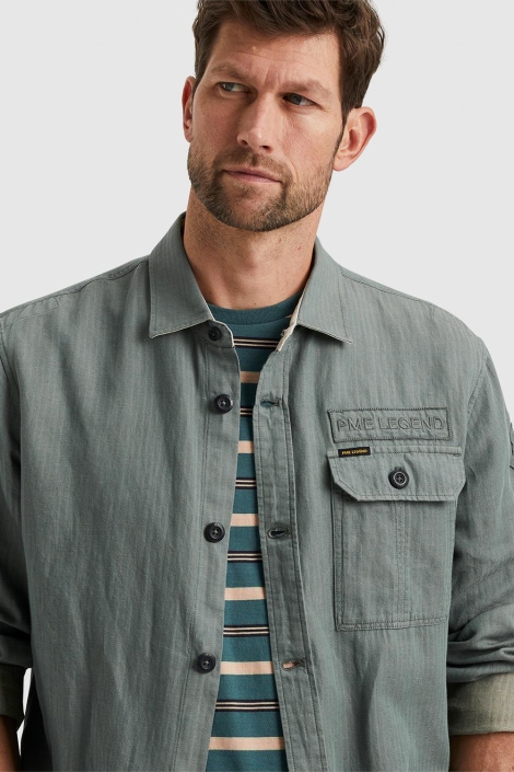 PME legend long sleeve shirt ctn/ linen 2 ton