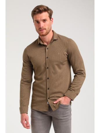 Gabbiano Overhemd GESTREEPT OVERHEMD 334731 4412 Khaki brown