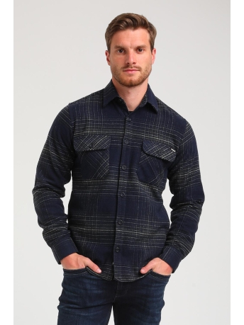 Gabbiano Overhemd FLANNEL GERUITEN OVERHEMD 334736 301 Navy