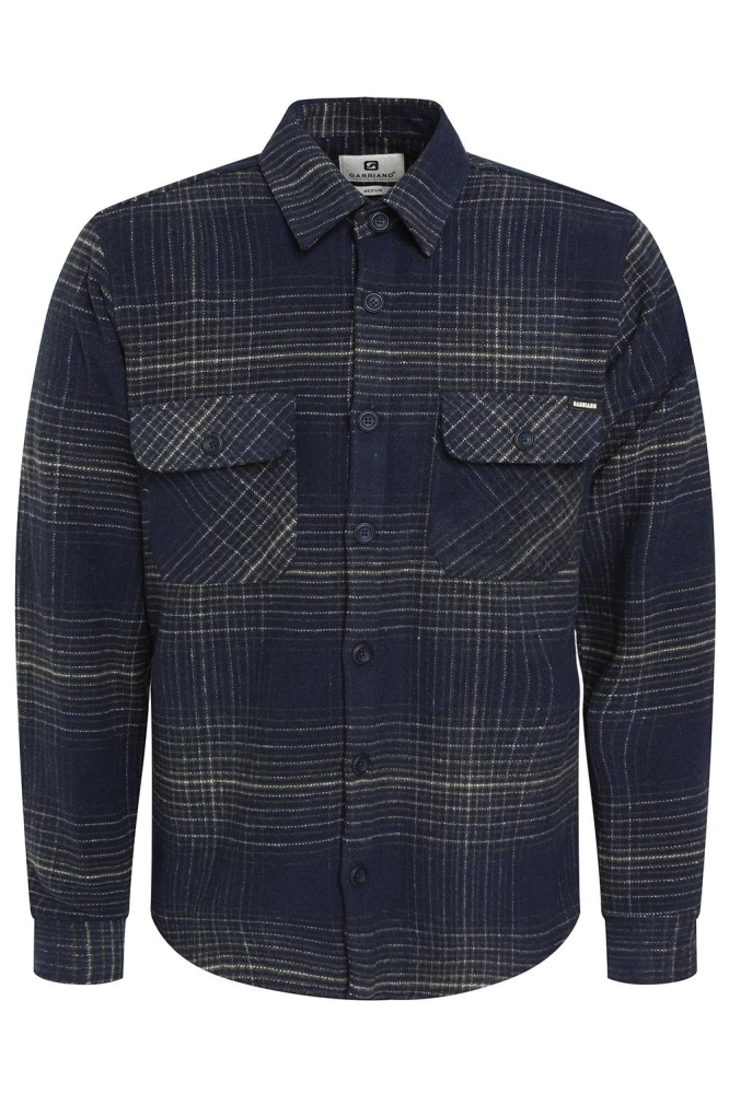 FLANNEL GERUITEN OVERHEMD 334736 301 Navy