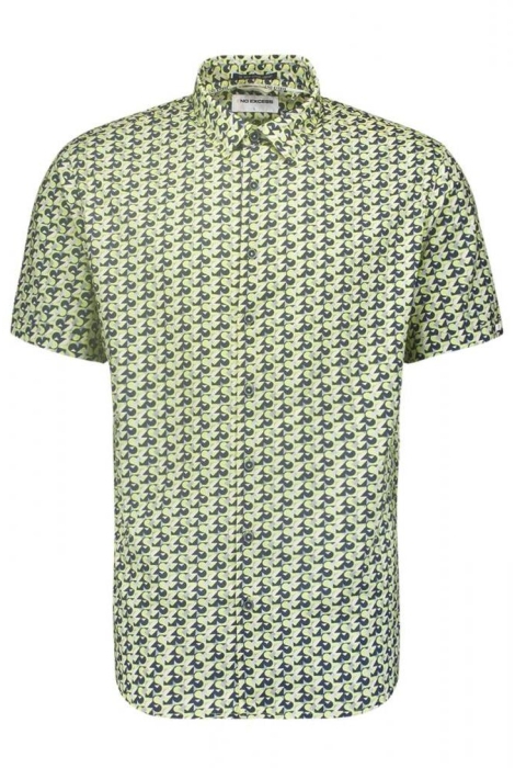 NO-EXCESS shirt short sleeve allover printed