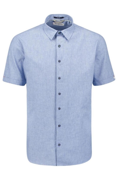 NO-EXCESS shirt short sleeve 2 tone with line