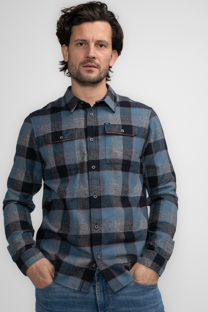 SHIRT LONG SLEEVE CHECK M 3040 SIL417 Light Shadow