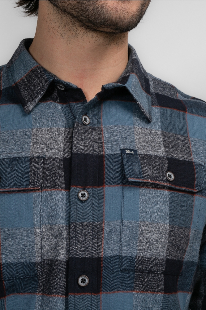 SHIRT LONG SLEEVE CHECK M 3040 SIL417 Light Shadow