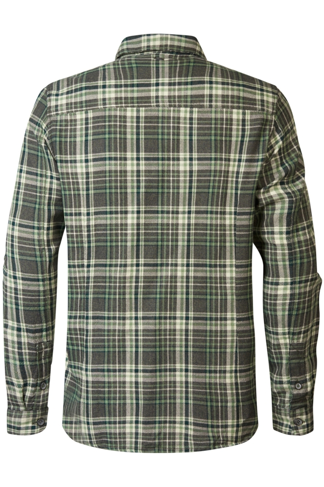 SHIRT LONG SLEEVE CHECK M 3040 SIL400 6167 Wasabi