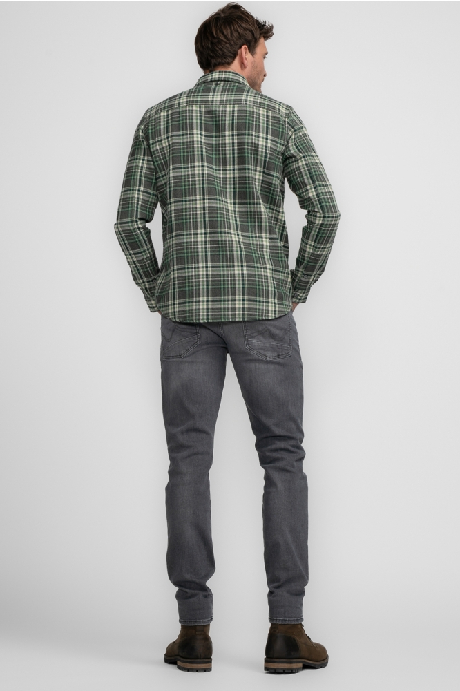 SHIRT LONG SLEEVE CHECK M 3040 SIL400 6167 Wasabi